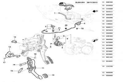 Circuito hidraulico de embrague